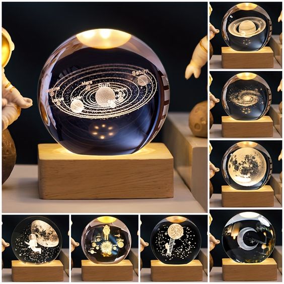 Bestneed™ 3D Galaxy Crystal Globe